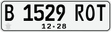 License plate of Indonesia, Regular plates