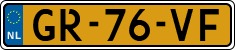 License plate of the Netherlands, Cars