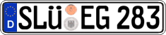German license plate, Regular plates