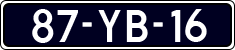 License plate of the Netherlands, Imported oldtimers (cars)