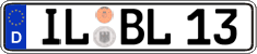 German license plate, Regular plates