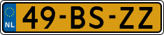License plate of the Netherlands, Light Commercial Vehicles (1994 system)