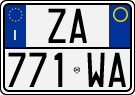 License plate of Italy, Cars (1994 year series)