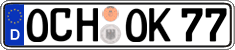 German license plate, Regular plates