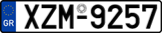 License plate of Greece, Cars