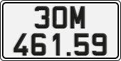 License plate of Vietnam, Cars