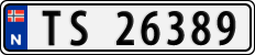 License plate of Norway, Cars