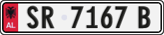License plate of Albania, Cars (1993)