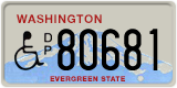 Washington, Vehicles for disabled persons (D/P 12345)