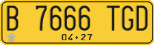 License plate of Indonesia, Commercial vehicles