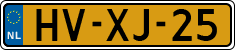 License plate of the Netherlands, Cars