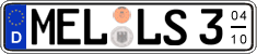 German license plate, Seasonal plates