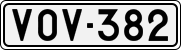 License plate of Finland, Cars