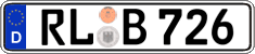 German license plate, Regular plates