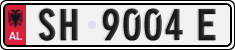 License plate of Albania, Cars (1993)