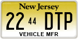 New Jersey, Vehicle Manufacturer (ABC 1234/1234 ABC)
