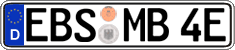 German license plate, Electric vehicles