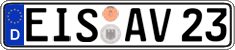 German license plate, Regular plates