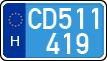 license plates of Hungary, Diplomatic