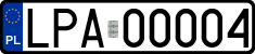 License plates of Poland, Regular car plates