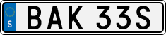 License plate of Sweden, Regular plates