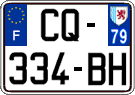 French license plate, SIV (ordinary)