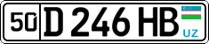 License plate of Uzbekistan, Private owners