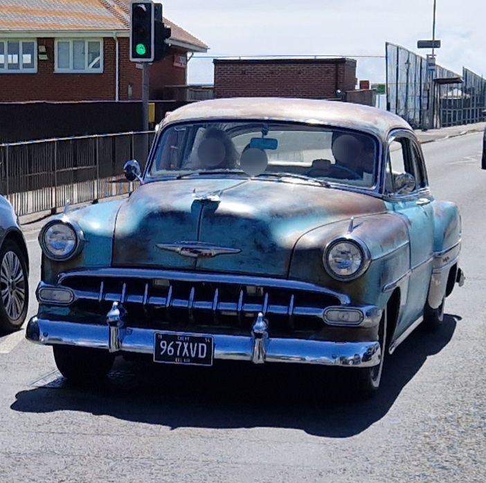 967XVD, Chevrolet Bel Air 1st gen 2-door Sedan (2402; A-body), 1952–1954