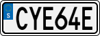 License plate of Sweden, Regular plates