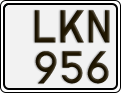 License plate of Sweden, Regular plates