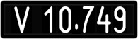 License plate of Austria, 1947 year system