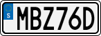 License plate of Sweden, Regular plates