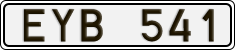 License plate of Sweden, Regular plates