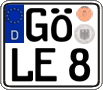 German license plate, Regular plates