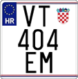 License plate of Croatia, Motorcycles