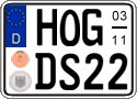 German license plate, Seasonal plates