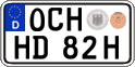 German license plate, Plates for oldtimers (type 