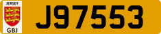 License plate of Jersey, Regular plates (J123456)