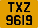 License plate of the United Kingdom, Northern Ireland (1966)