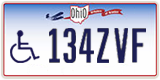 Ohio, Vehicles for disabled persons (123ABC)