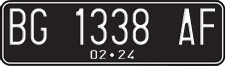 License plate of Indonesia, Regular plates