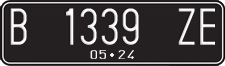 License plate of Indonesia, Regular plates