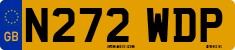License plate of the United Kingdom, 1983 year system