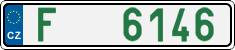 License plate of the Czech Republic, Dealer (2001)