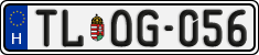 license plates of Hungary, Regular plates (2022)