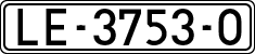 License plates of Spain, 1971 year series