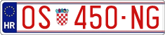 License plate of Croatia, Exceptional vehicles