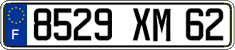 French license plate, FNI
