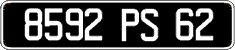 French license plate, FNI