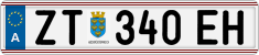 License plate of Austria, Regular plates